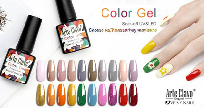 Arte Clavo Painting Gel 72 Colors 5ml Professional Nail Paint Color Gel Polish For Nail Art UV Gel Lacquer Gel Top Coat Manicure