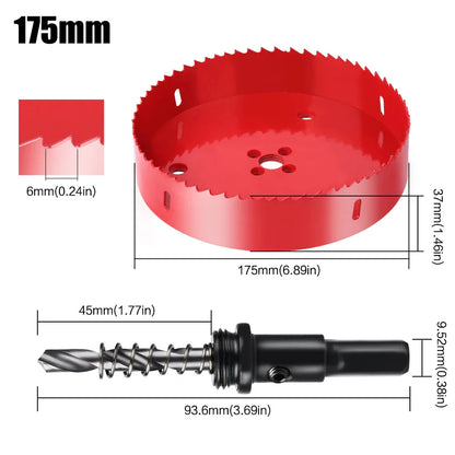 1pc 15-200mm M42 Bi-Metal Hole Saw HSS Drill Bit for Metal Iron Aluminum Stainless Plastic DIY Wood Cutter Tools