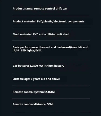RC Drift Car 1/26 Realistic Race Car 4WD Mini RC Car 2.4Ghz Control Smooth Drifting Action Boys Toys RC 4x4 Fun for All