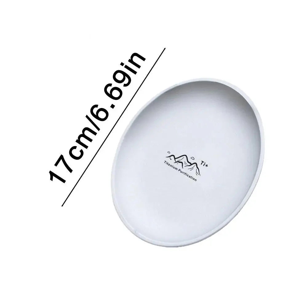 Fruit Salad Household Creative Dish High quality Plates 3pcs Titanium Purification Plate Outdoor Picnic Dinner Tableware Tray