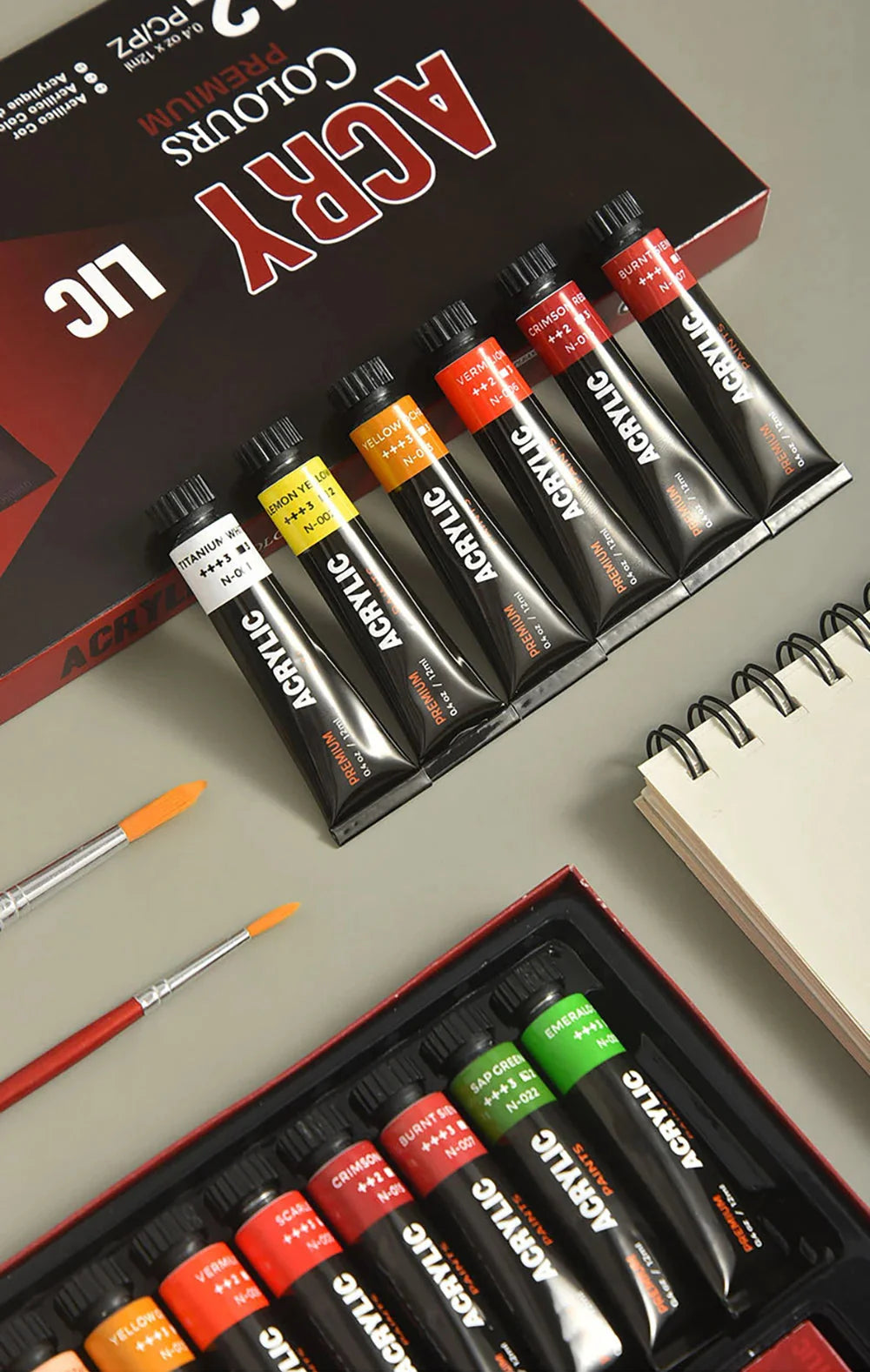 30 color acrylic pigment aluminum tube set painting graffiti DIY art paint