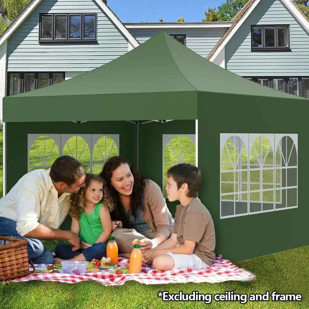 3x2m Waterproof Gazebo Awning Sunshade - Durable Oxford Sun Shade Sail for Camping & Garden