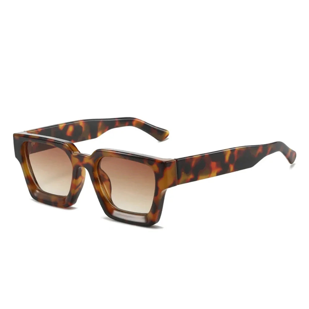 KLASSNUM Men Square Frame Sunglasses 2025 Luxury Brand Designer Sun Glasses Retro Trendy Shades UV400 Unisex Women Glasses New