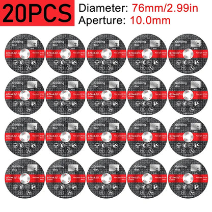 1-20PCS 76mm Saw Blade Electric Grinding Cutting Disc Rotary Tool Metal Cutter Power Wood Cutting Electric Grinder Accessories