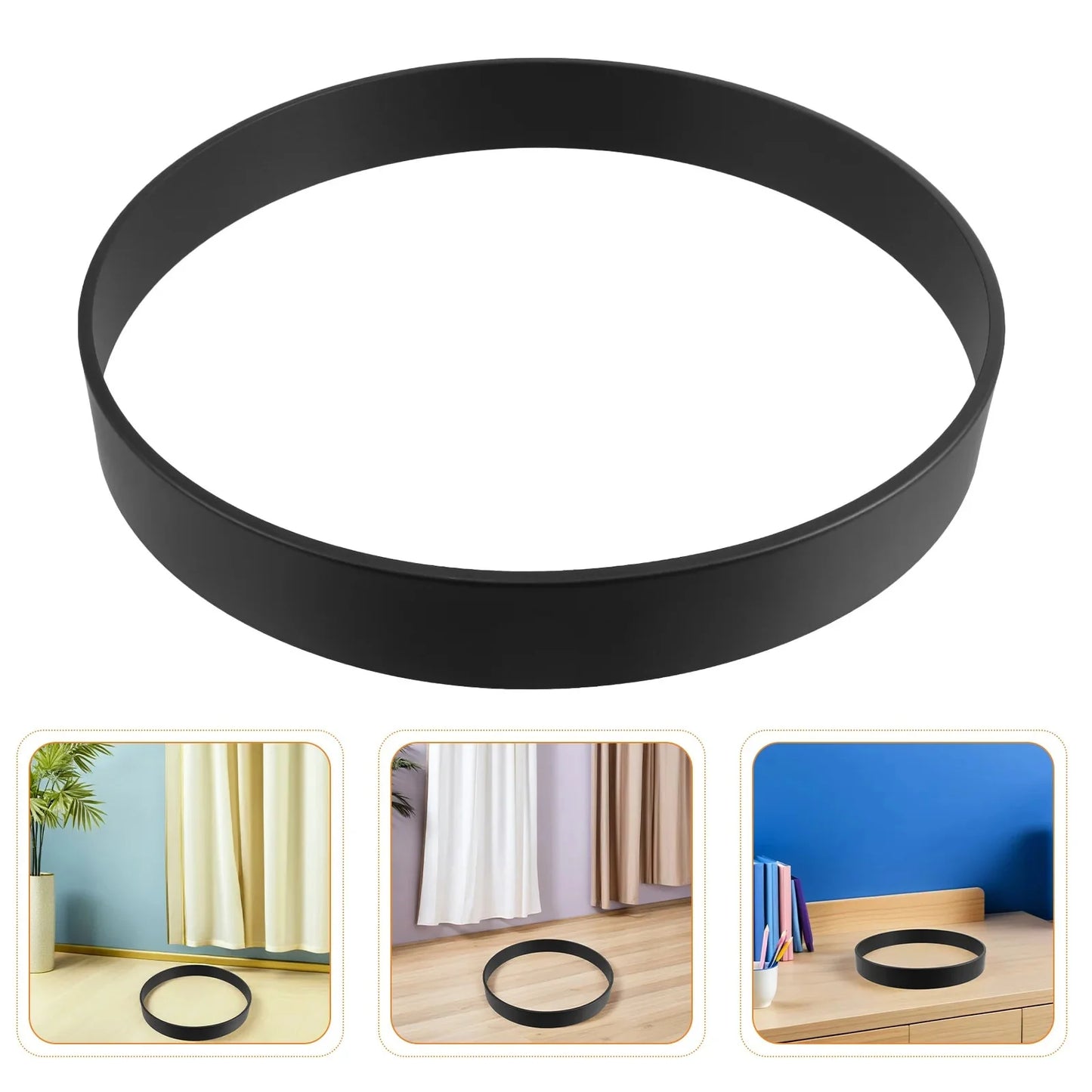 2pcs Metal Frame For Wall Clock Replacement 12 Inch Quartz Clock Shell/Border/Trim Thin - 42mm Thick Minimalist Installation
