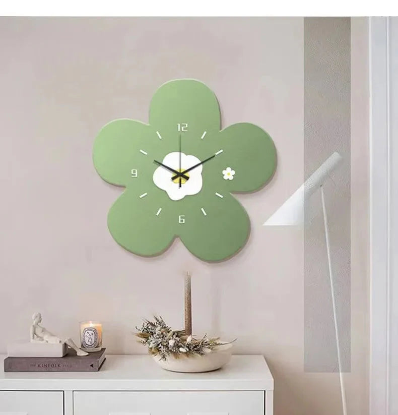 Light Decorative Clock Hanging Restaurant Simple Creative Crystal Porcelain Wall Hanging Clock Quiet Room Clock