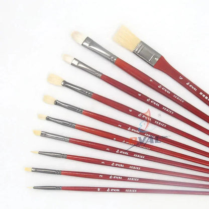 10 multi-functional artist paint brushes Bristle, wool, nylon hair Birch short rod acrylic oil painting gouache pens paint brush