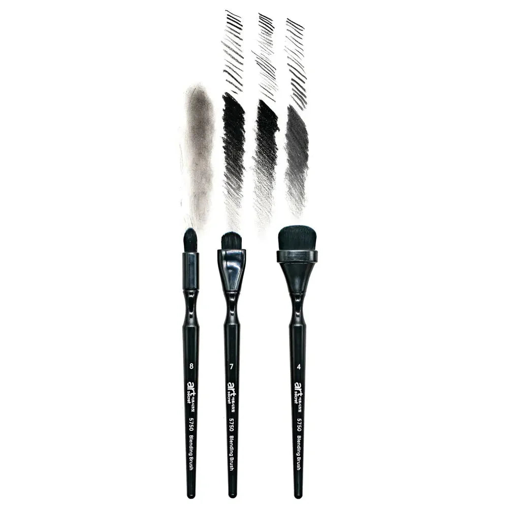 Artsecret Charcoal Drawing Blending Brushes Set for Painting Sketch Drawing Tools Charcoal Ink Blending Supplies