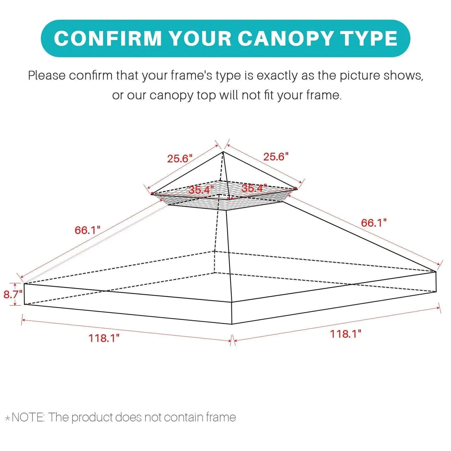 Grill Gazebo Replacement Canopy Roof, Outdoor BBQ Gazebo Top, Double Tiered Shelter Cover Roof ,for Yard Patio Garden Sunshade