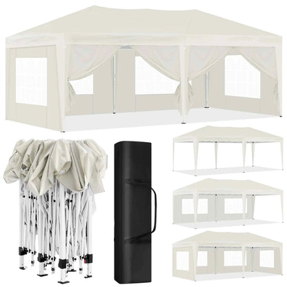Pop Up Folding Gazebo Garden Gazebo Marquee Pergola Waterproof Windproof UV Protection party tent for Garden Camping Beach BBQ
