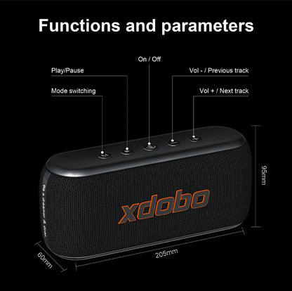 60W Soundbar XDOBO X8IV Subwoofer Speaker 8000mAh Deep Bass Outdoor Smart Phone TV Home Cinema Loudspeaker With Alloy Design