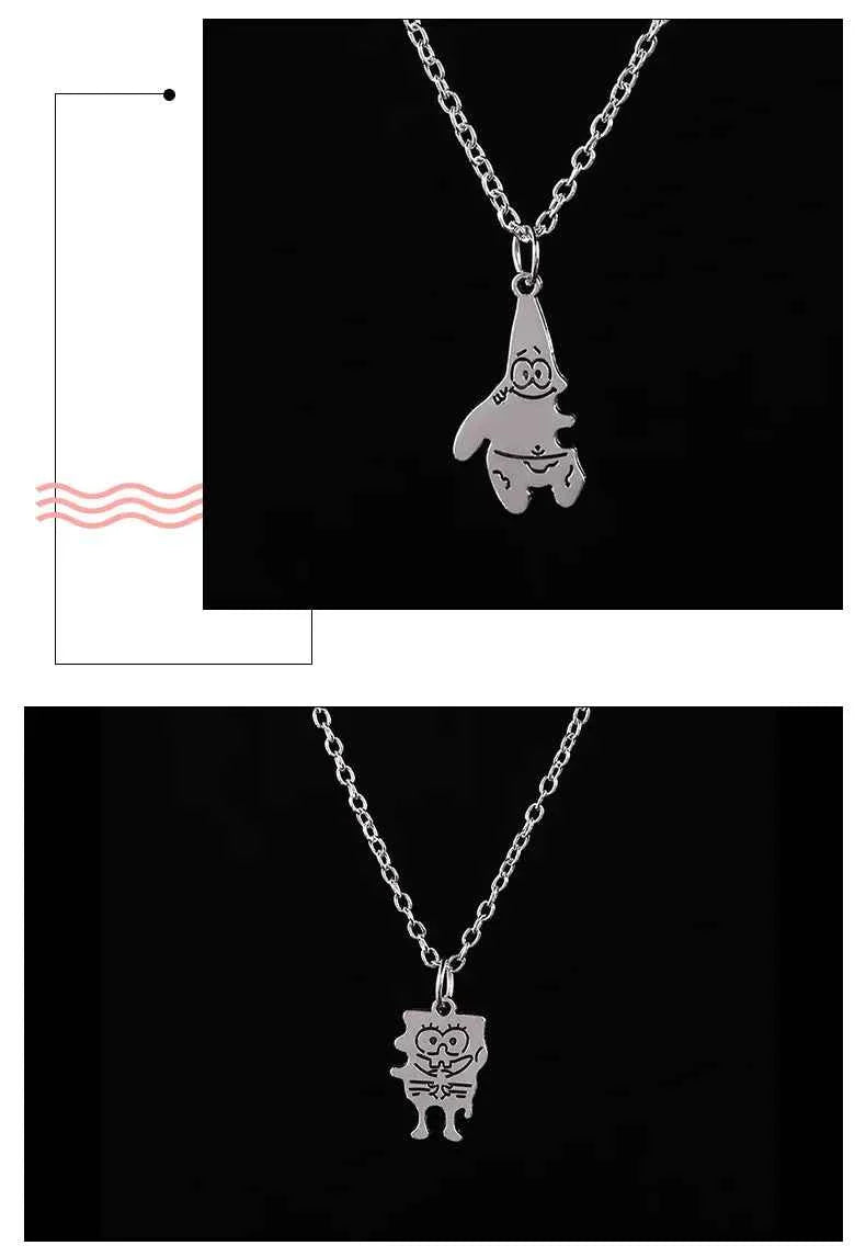2 Pcs/ Set Fashion Best Friends Honey Love Couple Pendant Necklace Choker Gift Friendship Jewelry Wholesale