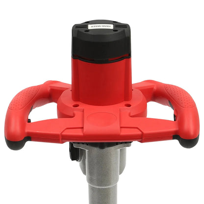 2 Paddle Cement Mixer Mortar Stirrer Concrete Paint Mortar Hand Mixer 6  Speeds Optional Red 1800W / Green 2800W