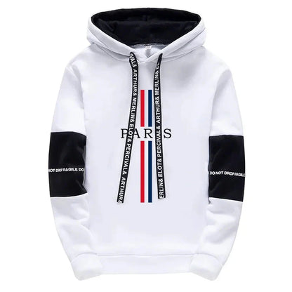 Paris Fashion Hoodies for Men High Quality Hooded Long Sleeve Sweatshirts All Season Daily Casual Sports Pullover Men's Clothes
