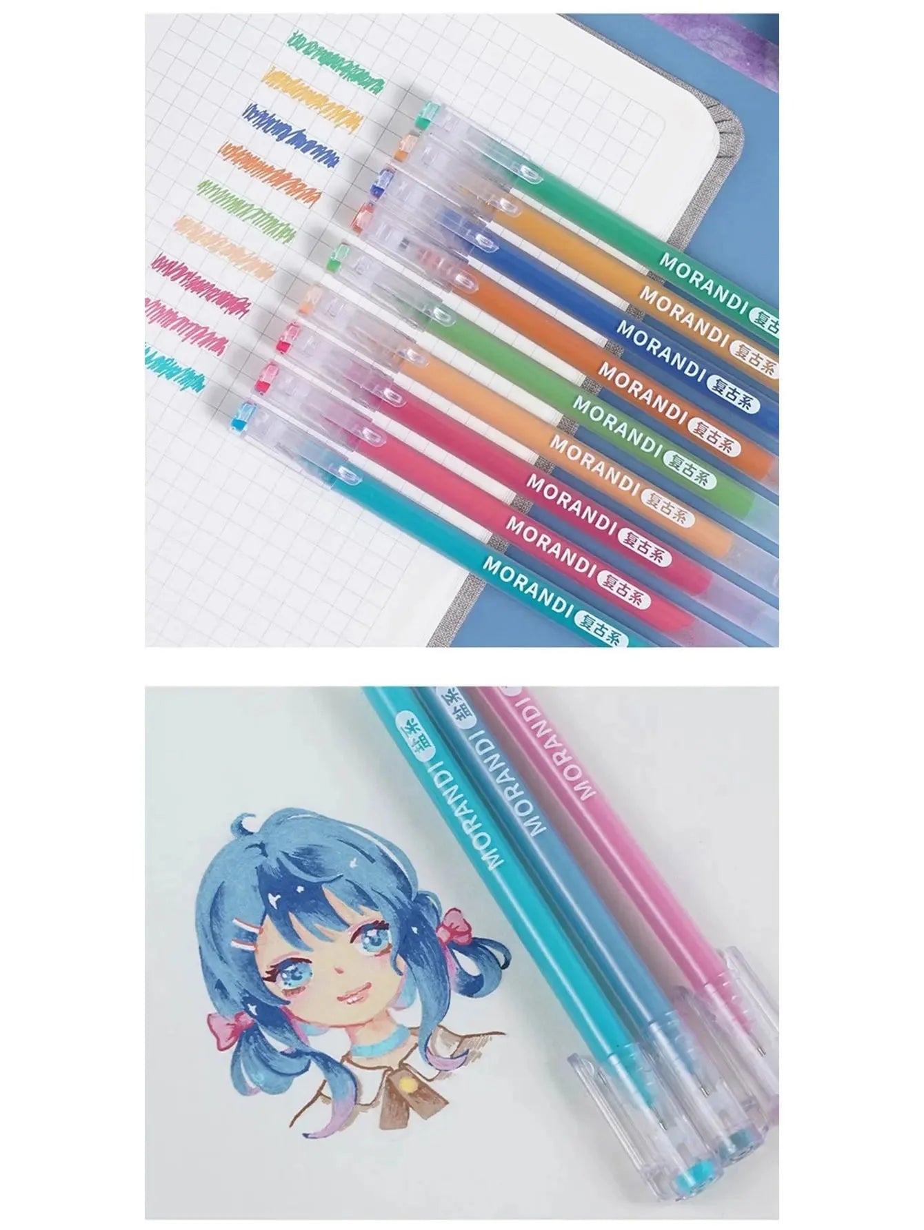 Languo 27-207 Colors Of One Set Drawing Handbook Pens Student DIY Graffiti Multi-Color Gel Pen Writing Marker Stationery