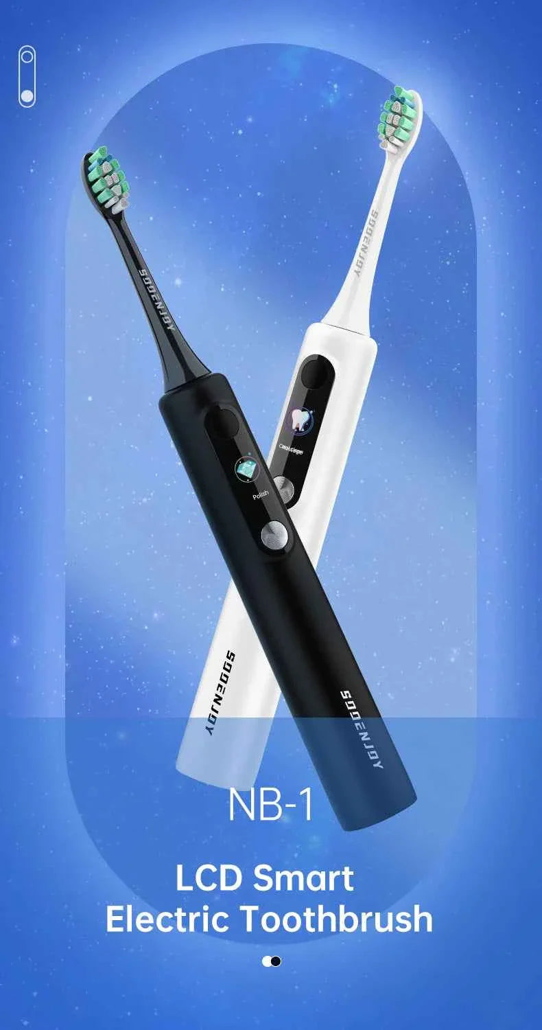 SOOENJOY Sonic Electric Toothbrush Smart LCD Screen Sonic Tooth Brush DIY Mode Automatic Cleaner Adult NB-1 Teethbursh