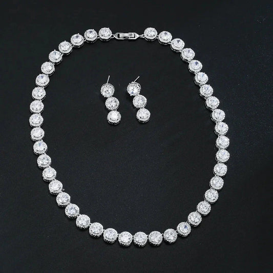 Necklace, Earring Set, Fashionable Accessories, Classic Style, Banquet Gift For Friends