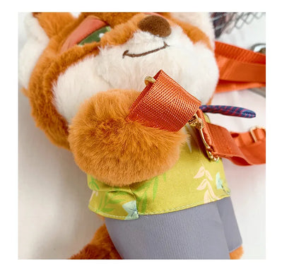 New Zootopia Doll Crossbody Bag Cartoon Judy Hopps Shoulder Bag Holiday Gift Large Capacity Portable Storage Commuter Bag