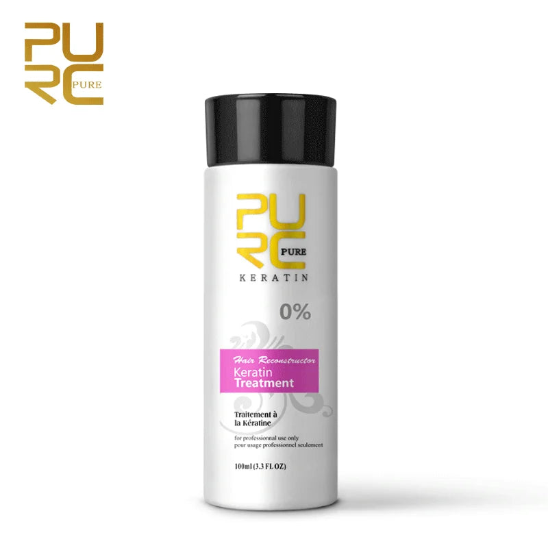 PURC Brazilian Keratin Hair Treatment Keratin Straightening Curly Hair Smoothing Repair Permed Damaged Hair Care Products
