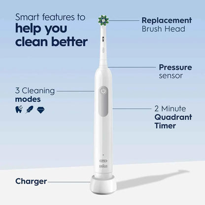 Oral B PRO ULTRA Electric Toothbrush 3 modes and 3 electric modes Adult electric toothbrush  Black, white, blue, pink