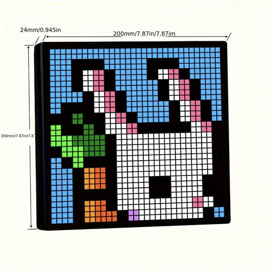 LED Pixel Display 32x32 Programmable Pixel Art Display With APP Control Creative Animation Interesting Text And Digital Clock