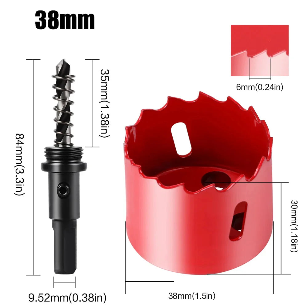 1pc 15-200mm M42 Bi-Metal Hole Saw HSS Drill Bit for Metal Iron Aluminum Stainless Plastic DIY Wood Cutter Tools