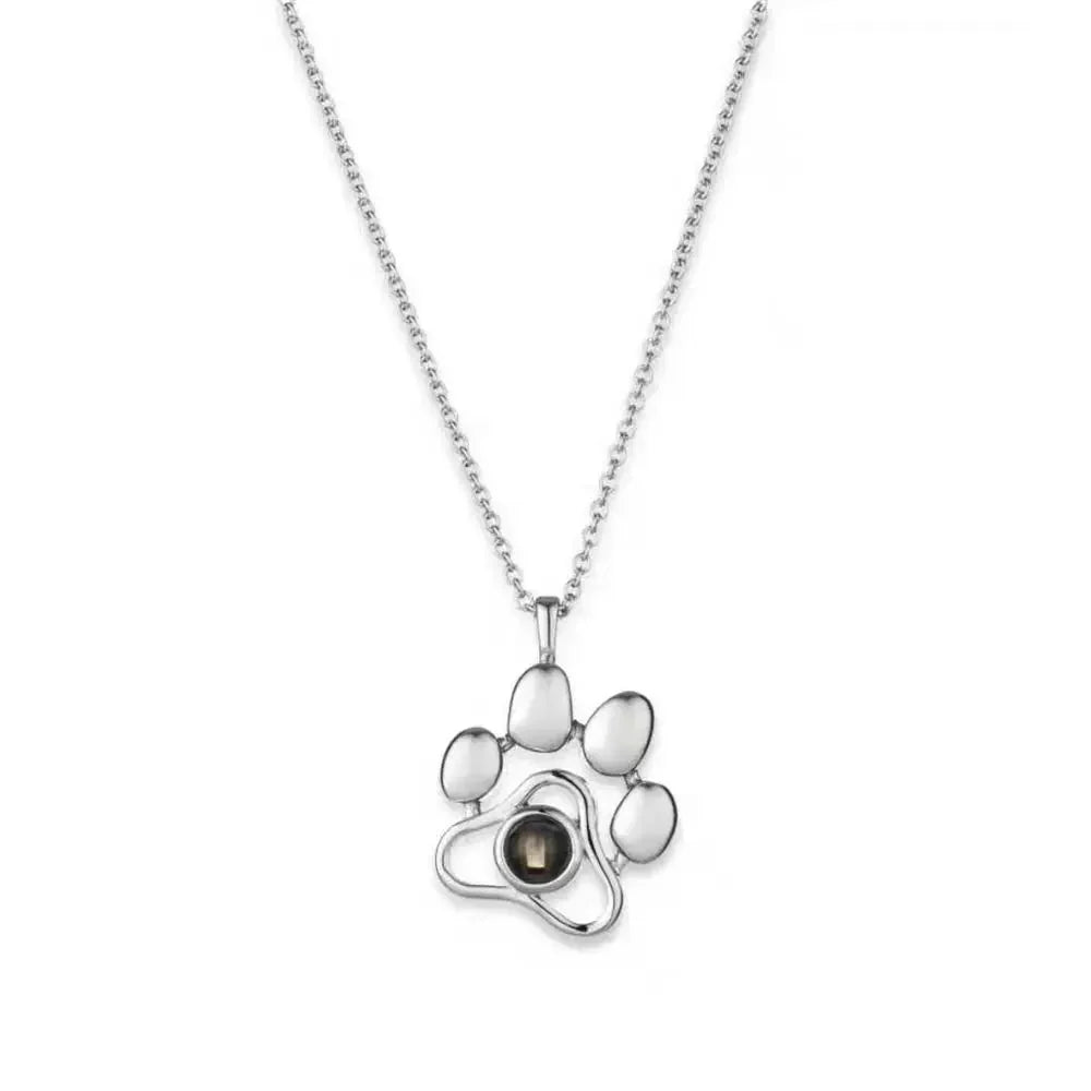New Letter Necklace 100 Languages I Love You Projection Pendant Necklace Women Jewelry Collier Femme Bijoux Best Friends Gifts