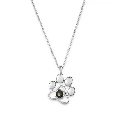 New Letter Necklace 100 Languages I Love You Projection Pendant Necklace Women Jewelry Collier Femme Bijoux Best Friends Gifts