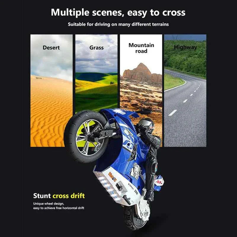RC Motorcycles 1:6 1:10 Electric Motor RC Cars High Speed 4CH Remote Control Racing Motorcycle Drift Car Kids Xmas Festival Gift