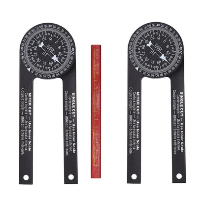 Professional Miter Saw Protractor Angle Finder Precision Miter Angle Finder for Carpenters Plumbers Bevel Protractor Woodworking