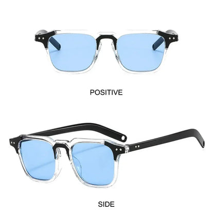 Cool Square Sunglasses Fashion Vintage UV400 Tint Ocean Lens Sun Glasses Retro 90s Glasses for Women & Men