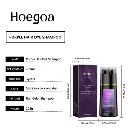 Hair Dye Shampoo for Gray White Hair Coverage 3 in 1 Light Brown DIY Herbal Ingredients Natural Hair Color Shampoo for Women Men