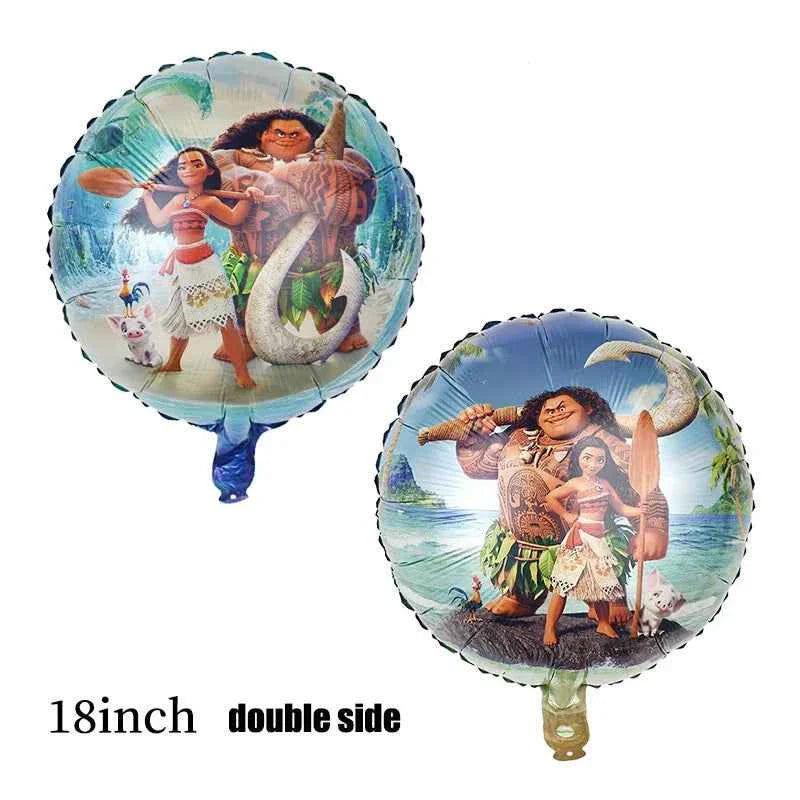 Moana Party Decorations Balloons Set Tableware Napkins Cups Plates Backdrop Kit Disney Vaiana Theme Happy Birthday Deco Supplies