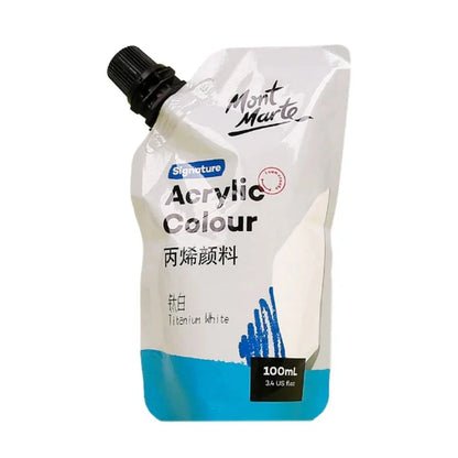 Art Acrylic Paint, 11 Colors Acrylic Paint, 100ml Bag, Rich Pigmented, Waterproof Acrylic Paints for Artists, Beginners