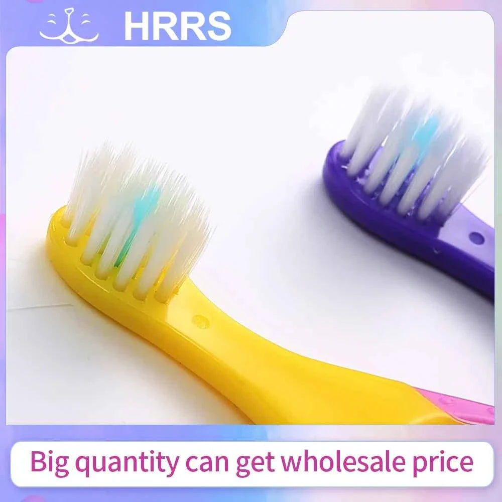 2Pcs/Set KidsToothbrush With Soft Bristles BPA-Free Children Toothbrush Training Deciduous Teeth Toothbrush