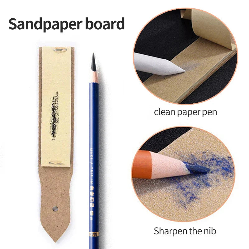 Blending Stumps and Tortillions Paper Art Blenders with Sandpaper Pencil Sharpener Pointer Artist Set For Art Drawing Supplies