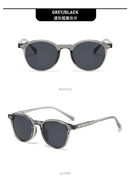 Stylish Round Frame Sunglasses Men Women Casual Vintage Outdoor Sports Eyewear Unisex Ultralight UV400 Sun Glasses Goggles