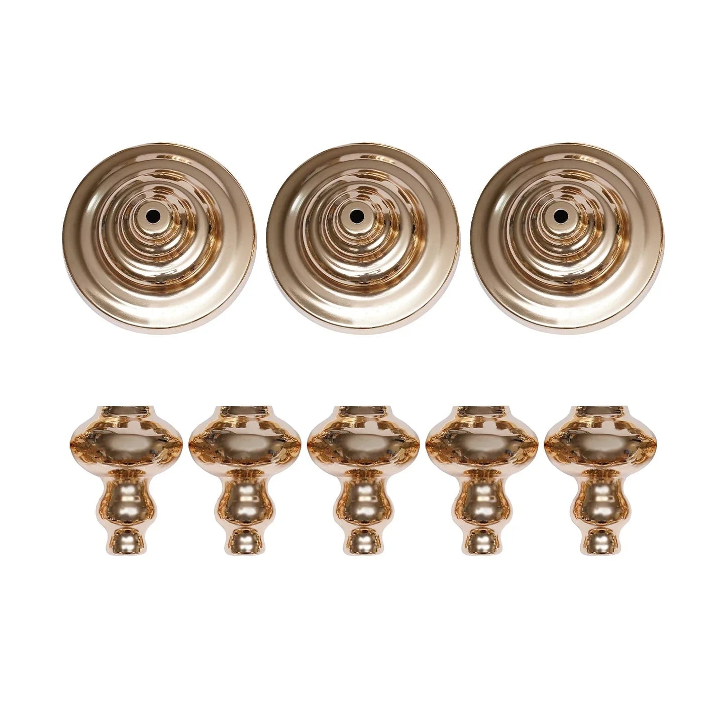 10Pcs Versatile Wedding stands Metal Trumpet Holders Vases For Weddings, Party Decorations