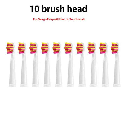 Premium Replacement Brush Heads - Compatible with Fairywill/Seago FW-507/508/515/551/917/959 - Dupont Bristles 5-10Pcs