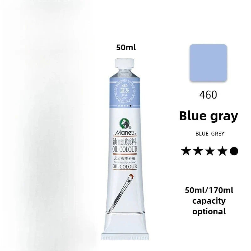 Maries Oil Paint 50ML Oil Painting Art Creation Pigment Large Oil Paint Paint Single Commonly Used 24 Colors