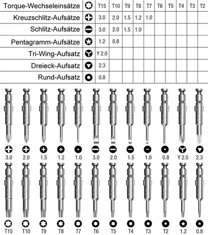 Magnetic Screwdriver Bits Set Torx Phillips Screw Driver Socket Remover Wrench Phone PC Repair Tools Electrical Tool Accessories
