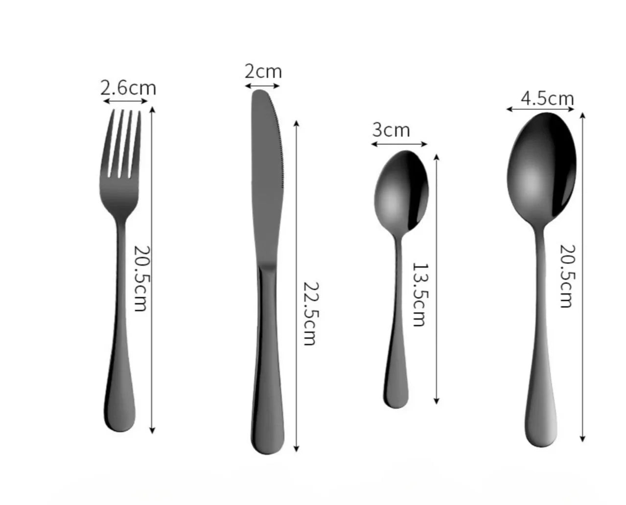 24-Piece Silverware Set with Steak Knives Forks Spoons,Stainless Steel Flatware ,Tableware Cutlery Service for 6,Dishwasher Safe