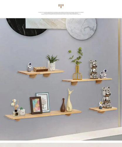 Floating Shelves for Wall Decor,Soild Wood Wall Mounted Shelf for Bathroom,Bedroom,Living Room Kitchen Storage&Decoration