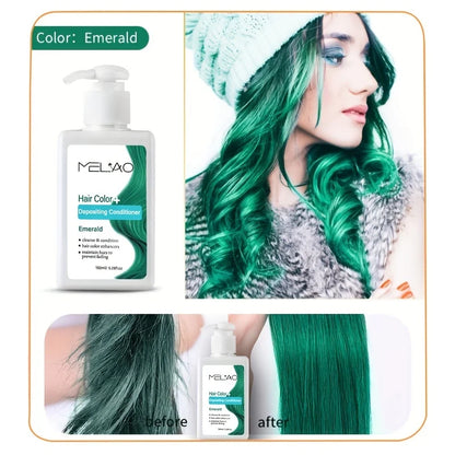 MELAO Hair Dye - Semi Permanent Hair Color Depositing Conditioner, Cruelty-free