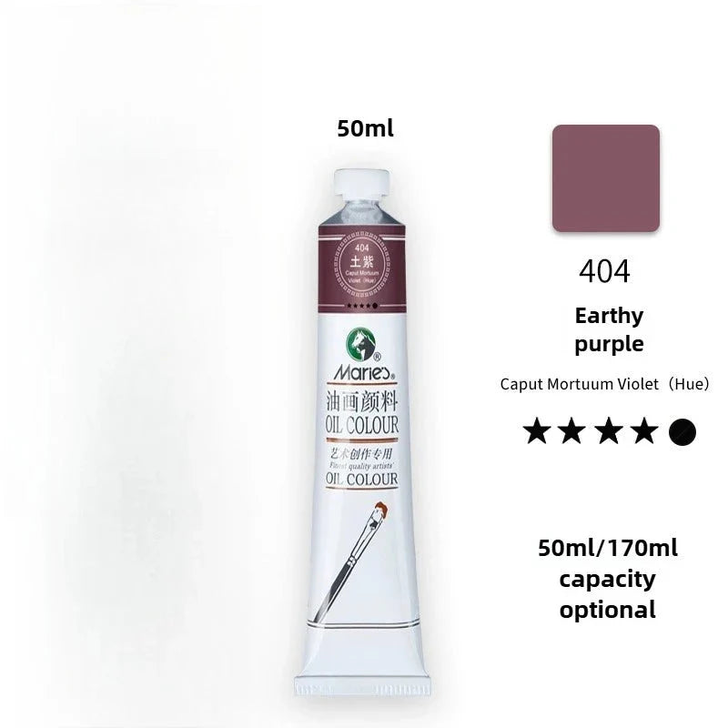 Maries Oil Paint 50ML Oil Painting Art Creation Pigment Large Oil Paint Paint Single Commonly Used 24 Colors