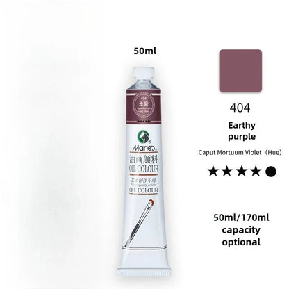 Maries Oil Paint 50ML Oil Painting Art Creation Pigment Large Oil Paint Paint Single Commonly Used 24 Colors