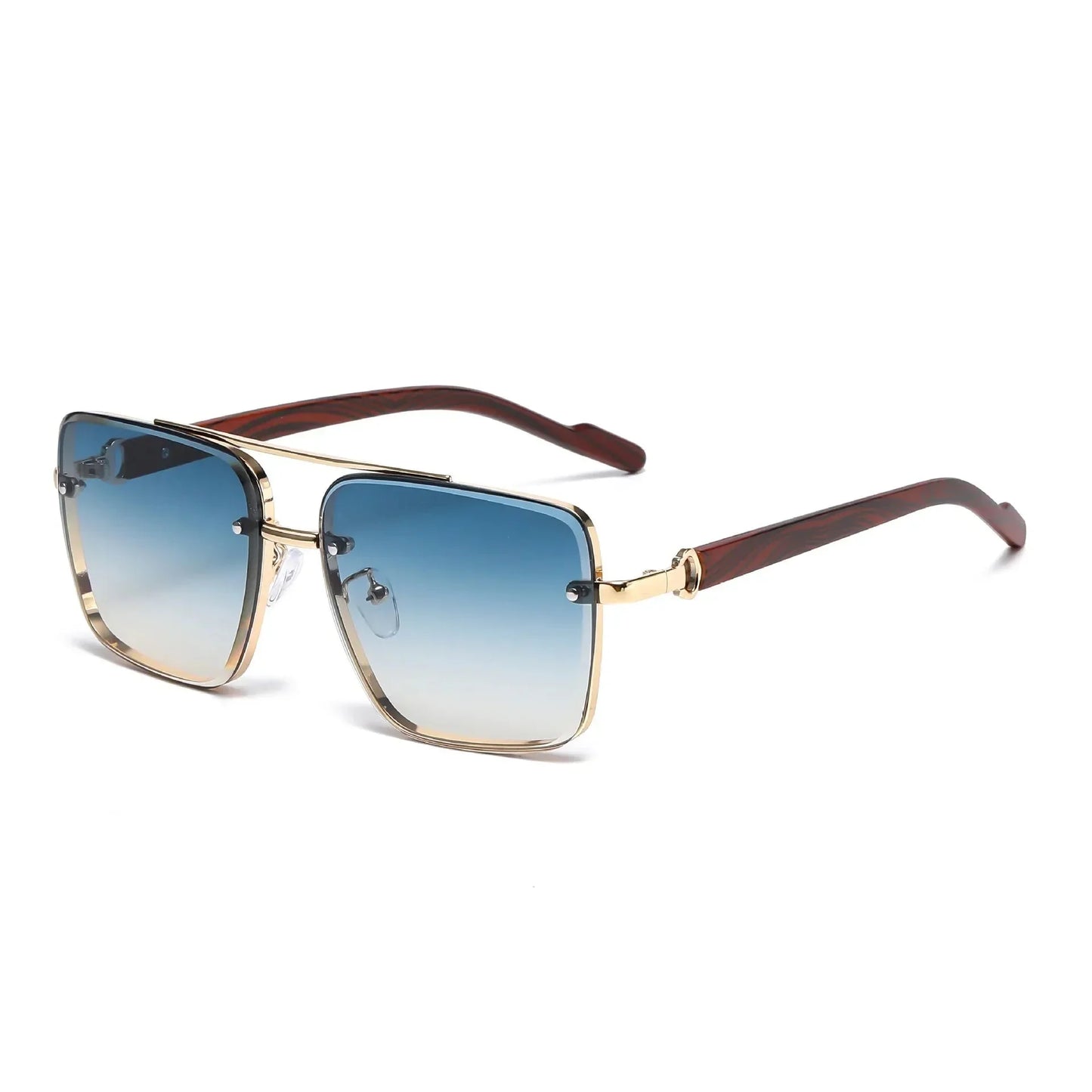 Square Sunglasses For Men Vacation Fashion Glasses Wooden Sunglasses Women Trendy Shades Vintage Gafas De Sol Hombre Zonnebril