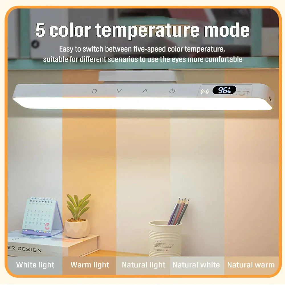Touch Table Lamp Magnetic Desk Lamp Bulit-in Rechargeable Battery for Reading Cabinet Mirror Bedside Rechargeable Night Lights
