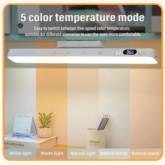 Touch Table Lamp Magnetic Desk Lamp Bulit-in Rechargeable Battery for Reading Cabinet Mirror Bedside Rechargeable Night Lights