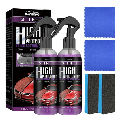 3 In 1 Car Ceramic Coating Spray High Protection Shine Armor Ceramic Car Wash Car Shield 30/100ml Polishing Spraying Wax Tools